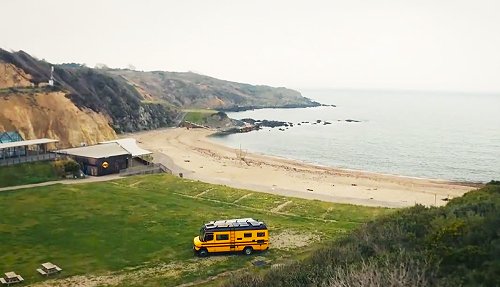 De acampada en caravana