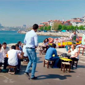 Encuentro entre Güçlü y Burcu